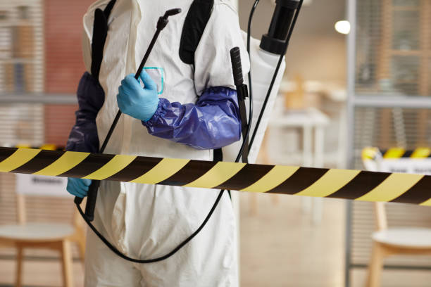 Professional Biohazard Cleanup technician working in Mattapan, MA
